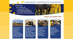 Desktop Screenshot of europa-kutsche.de